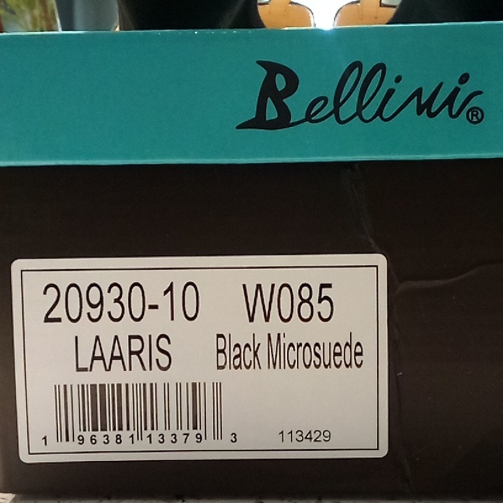 Bellini Laaris Black Wedge Sandals, ladies size 8.5W - Picture 7 of 9
